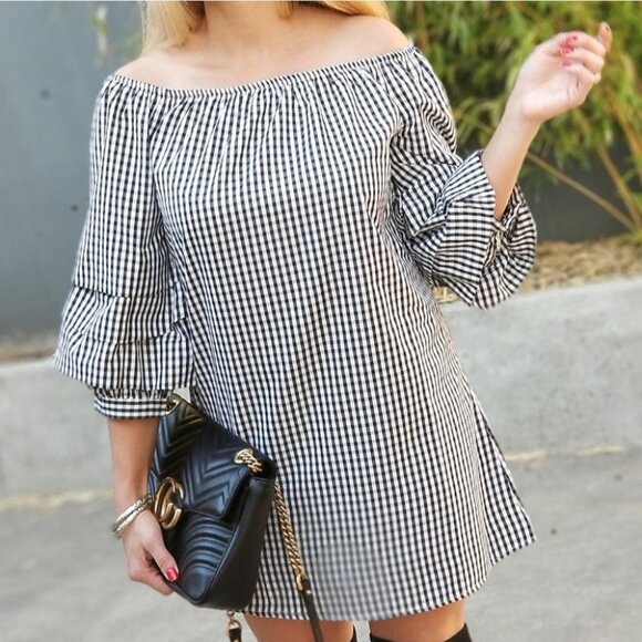 Checkered Tunic Dress - Picture 7 of 9